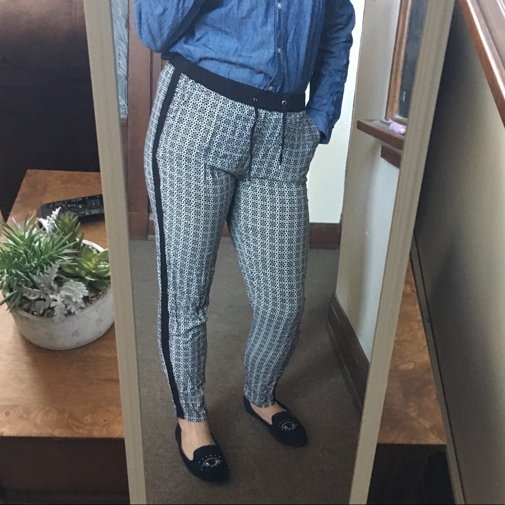 Yessica pinstriped trousers preppy boho j. Crew